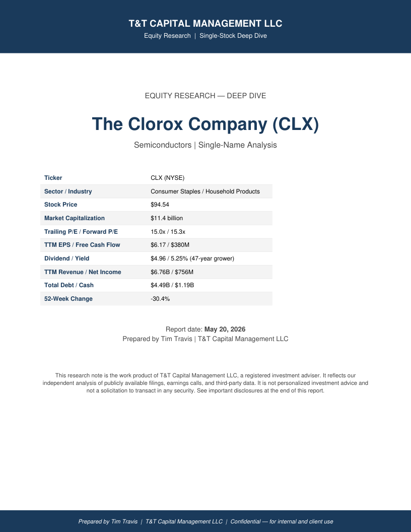 CLX cover