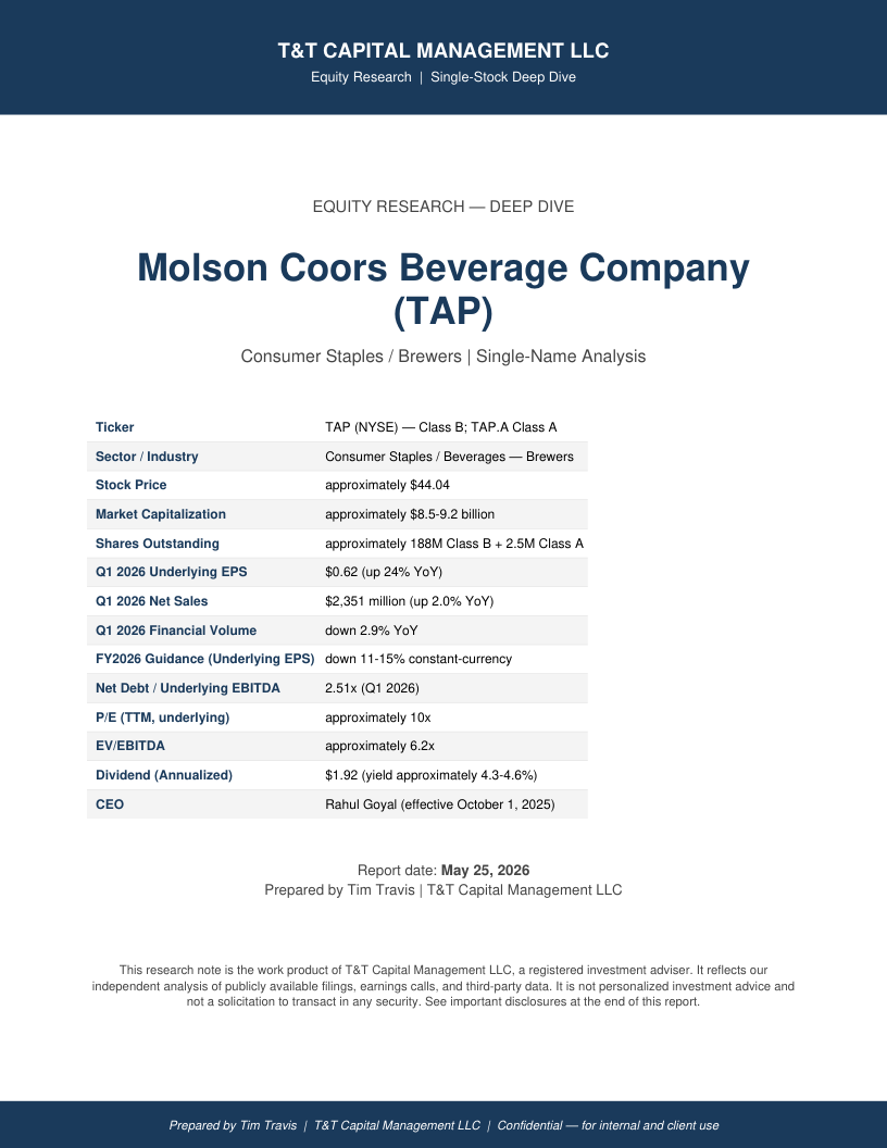 TAP cover