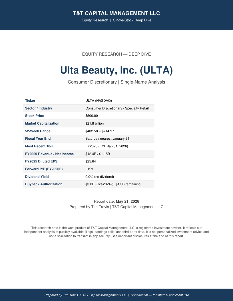 ULTA cover