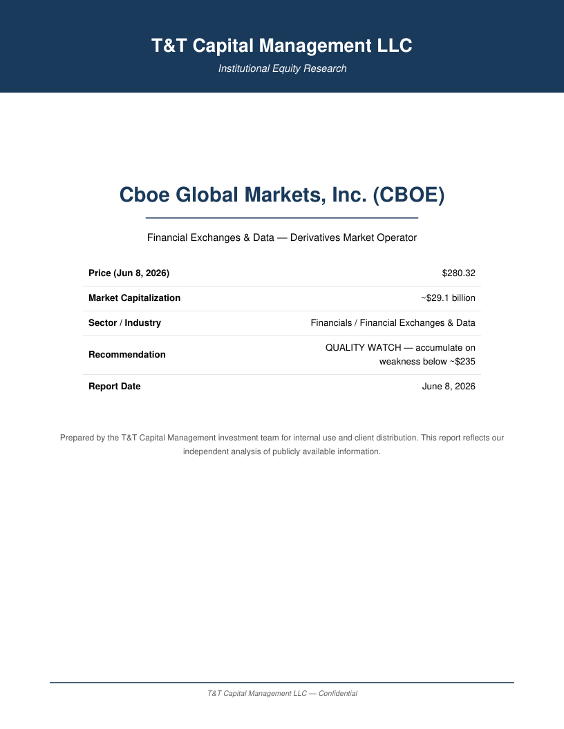 CBOE cover