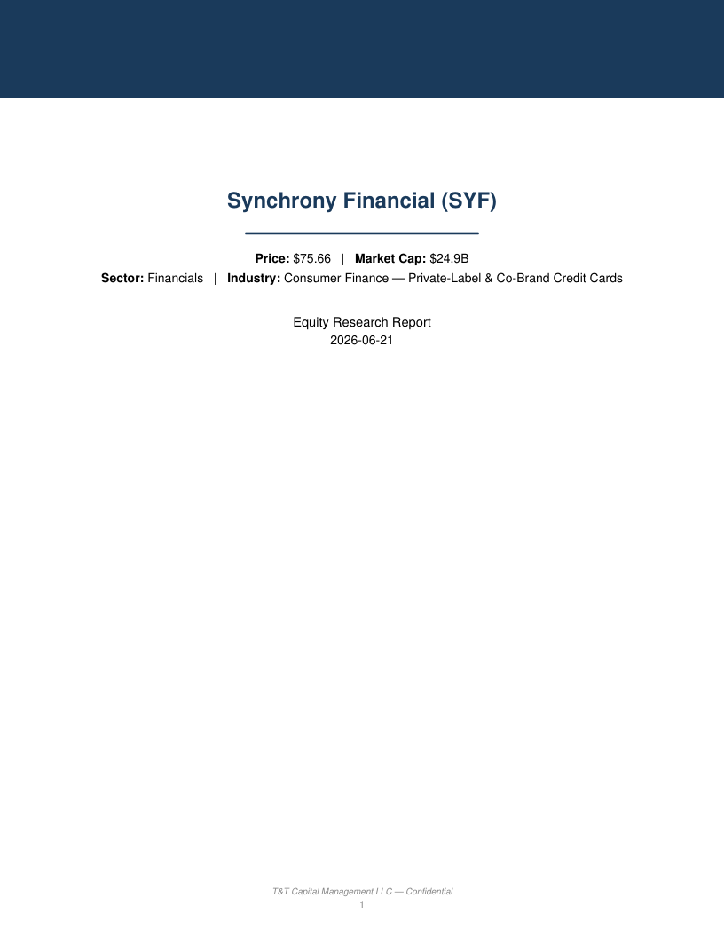 SYF cover