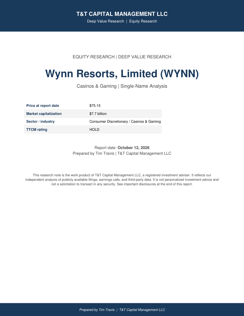 WYNN cover